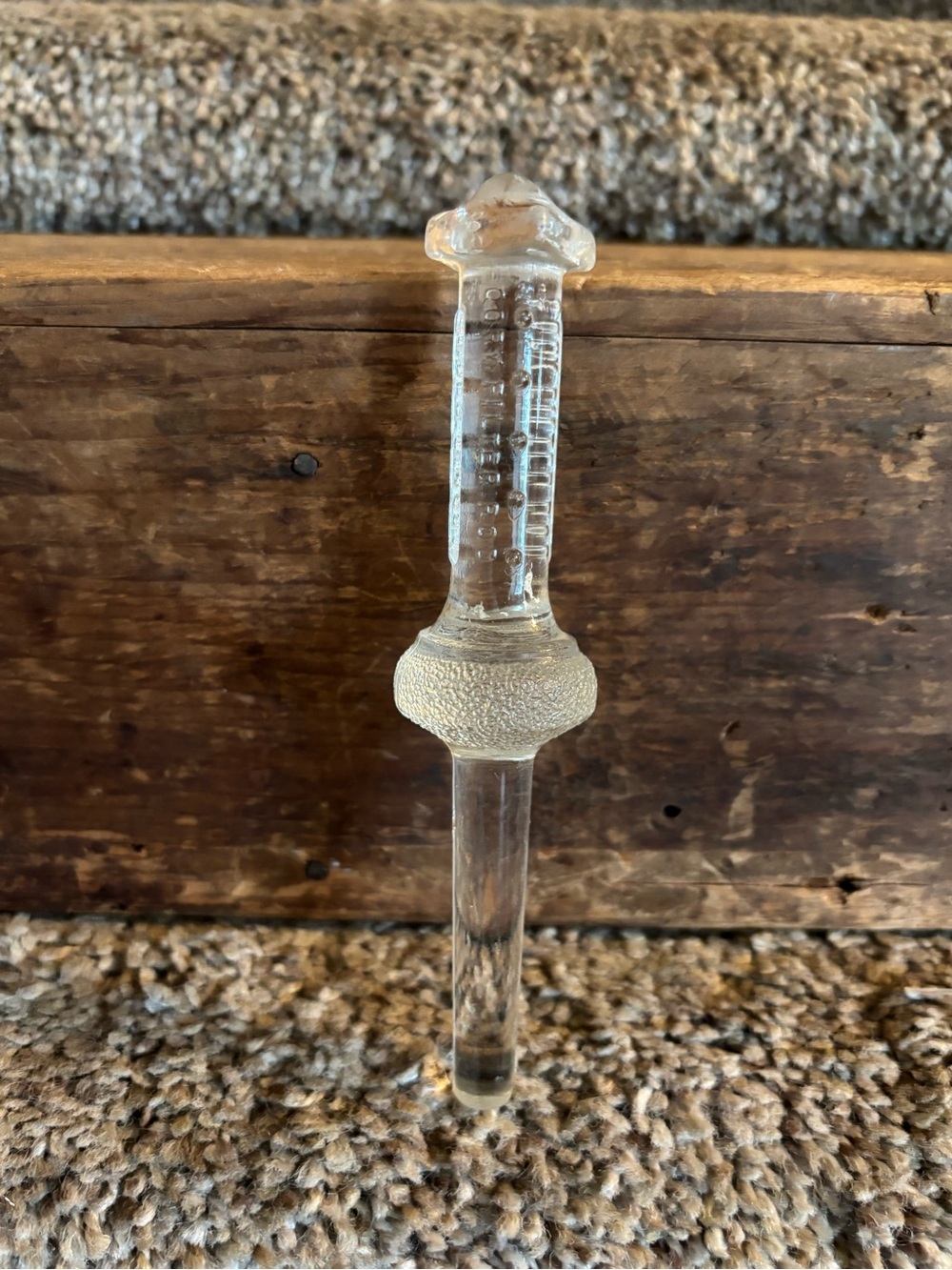 Vintage glass filter rod